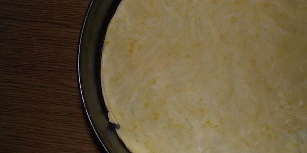 грушевый тарт с мятной заливкой