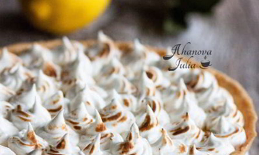 Рецепт лимонного тарта с меренгой