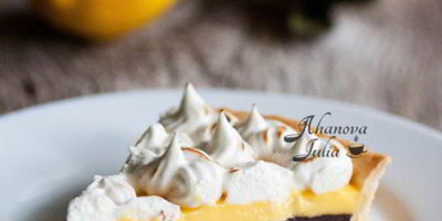 лимонный тарт с меренгой