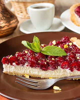 Малиновый тарт с маскарпоне