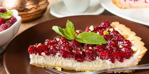 малиновый тарт с маскарпоне