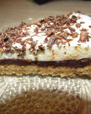 Шоколадно-творожный тарт