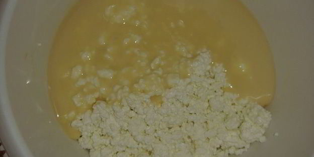 тарт без выпечки с творогом и нектаринами