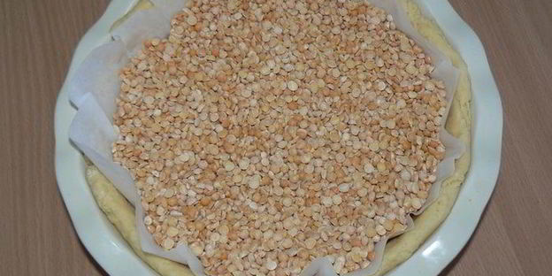 тарт брусничный с яблоками