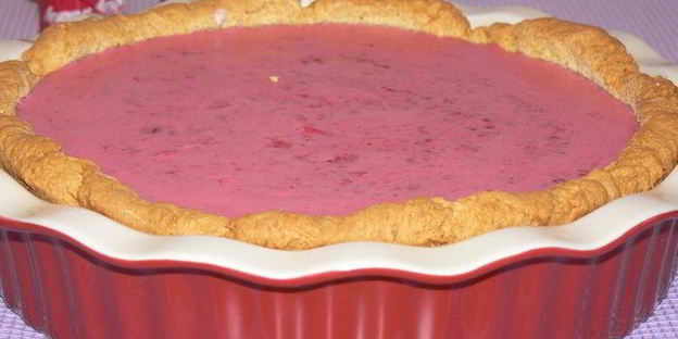 тарт брусничный с яблоками