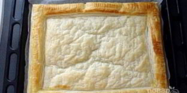 тарт с грибами и ветчиной