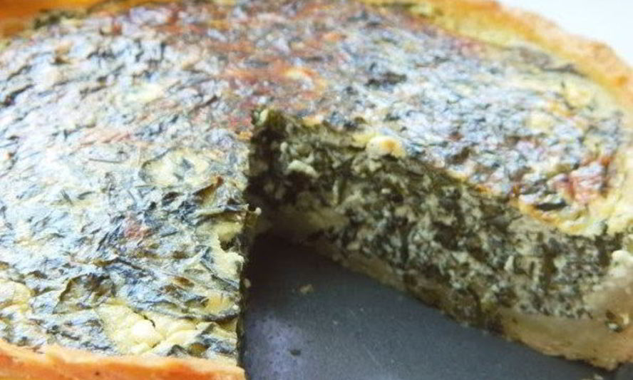 Рецепт тарта с сыром фета и шпинатом