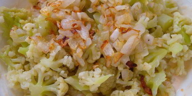 тарт с цветной капустой и фезалисом