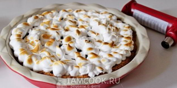 тарт с вареньем и итальянской меренгой