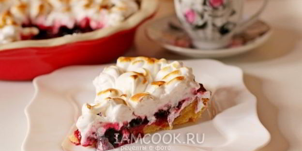 тарт с вареньем и итальянской меренгой