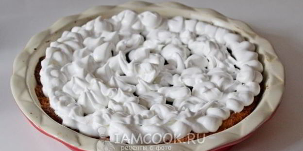 тарт с вареньем и итальянской меренгой