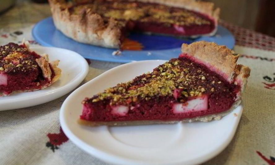 Рецепт тарта со свеклой и брынзой