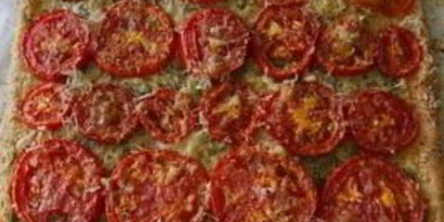 тарт три сыра с помидорами