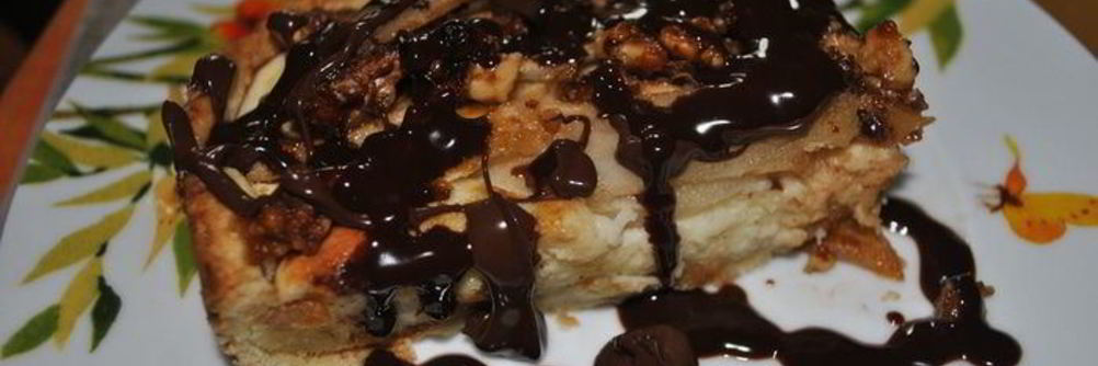 Творожно-грушевый тарт с крокантом