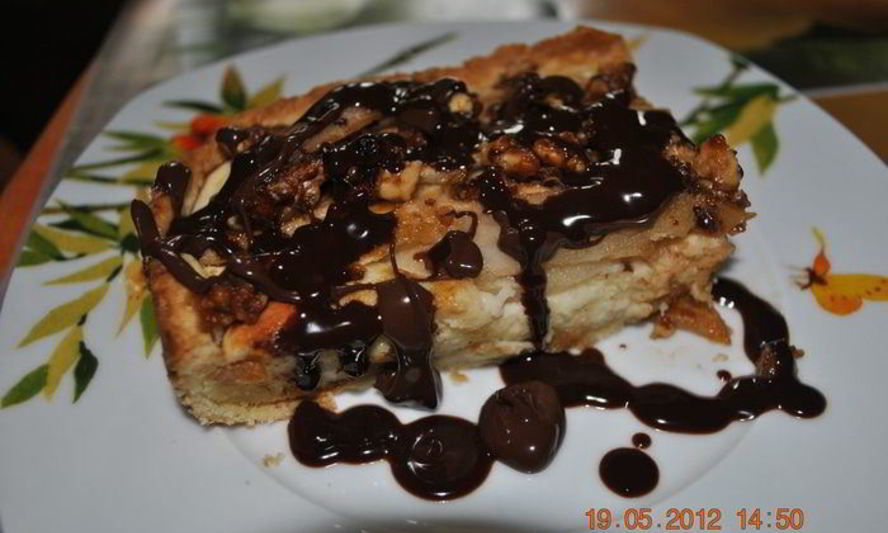 Рецепт творожно-грушевого тарт с крокантом