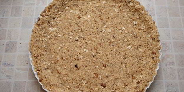 тыквенный тарт с апельсином на ореховом тесте