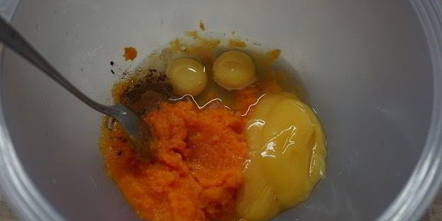 тыквенный тарт с апельсином на ореховом тесте