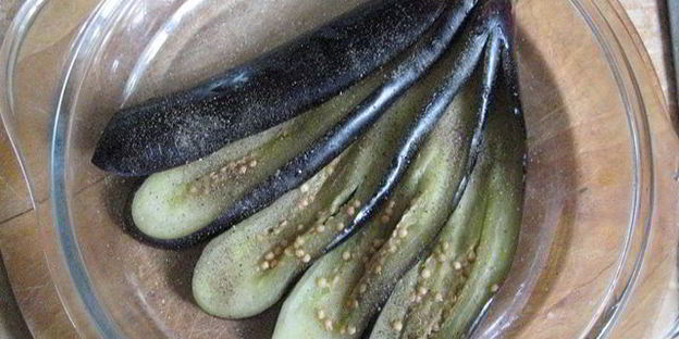 веер из баклажан