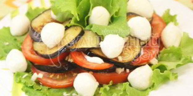 закуска из баклажан с моцареллой