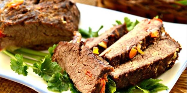 закуска из говядины в рукаве