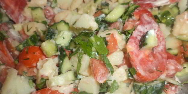 закуска из картофеля с селедкой