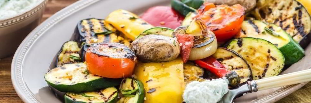 Закуска из овощей-гриль с рикоттой