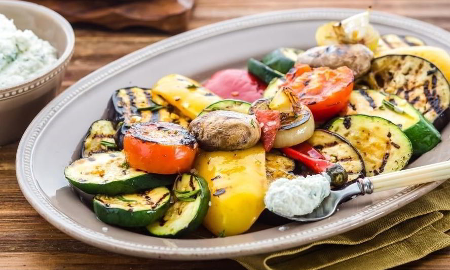 Рецепт закуски из овощей-гриль с рикоттой