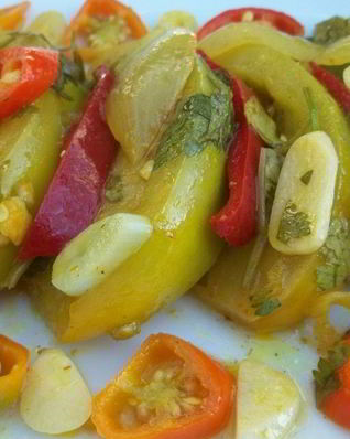 Закуска из зеленых помидоров