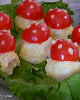 Закуска Мухоморчики