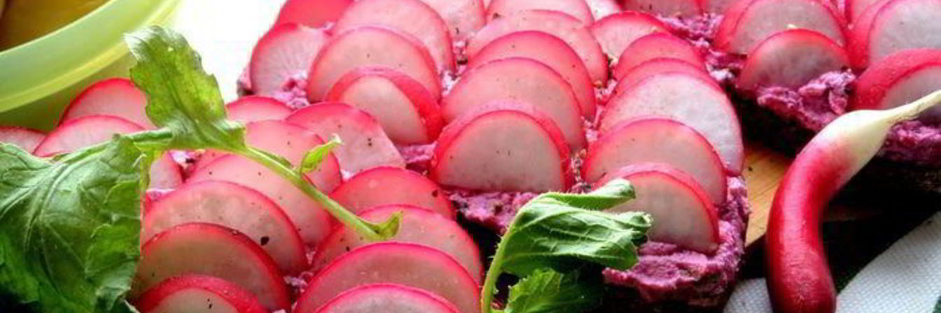 Закуска Редиска на творожке