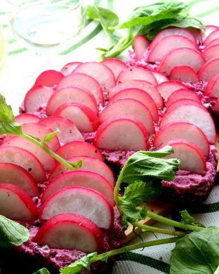 Закуска Редиска на творожке