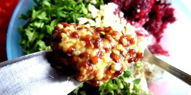 закуска редиска на творожке