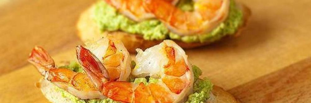 Закуска с креветками