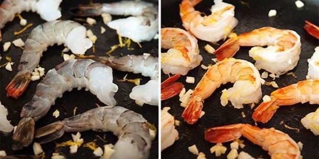 закуска с креветками