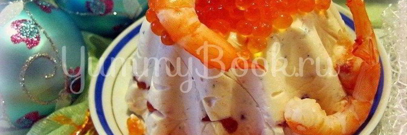 Закуска Тимбалы с красной рыбой и икрой